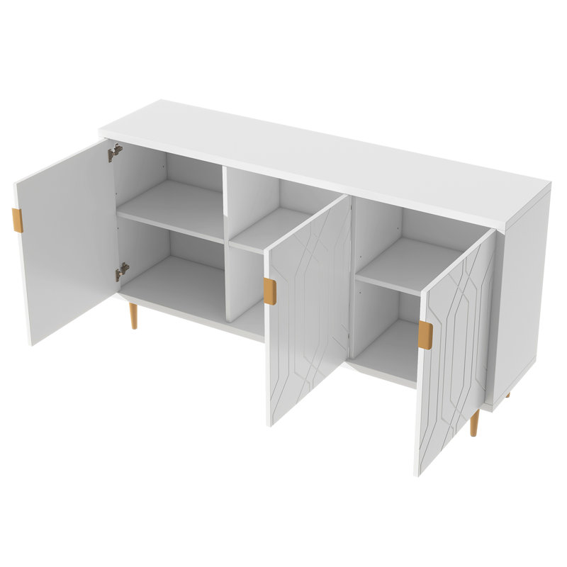 Meggin Accent Cabinet, White