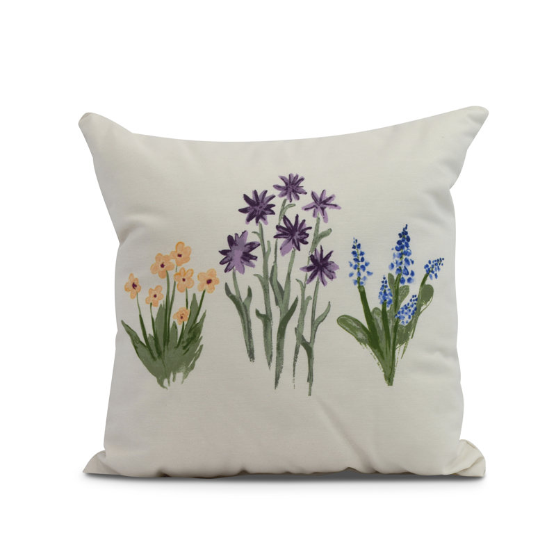 Farmers Market Square Pillow Cover & Insert, Yellow, 20" x 20"