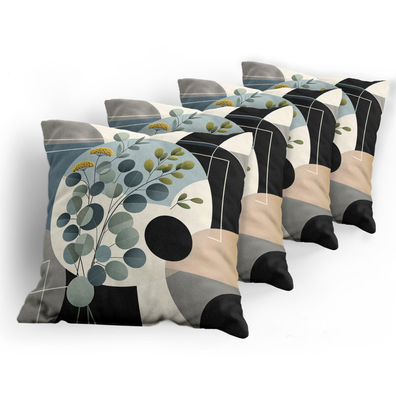 Fabric Reversible Throw Pillow, 20"H x 20"W