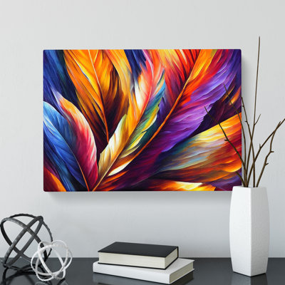 Bird Feather Vol.2 Abstract - Wrapped Canvas