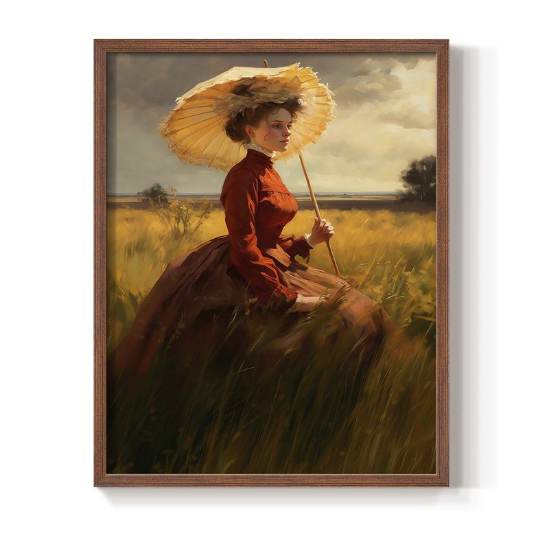 «WOMEN Series DCCDXCI», reproduction encadrée - bois massif, H 30 po x l 24 po, Noyer