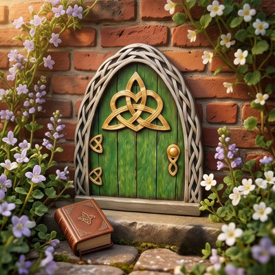 Décorations murales en métal 2D Mini fées, ornement de porte et de jardin, décoration féerique miniature pour tronc d'arbre, mur de jardin, bricolage, décoration de patio et de fête