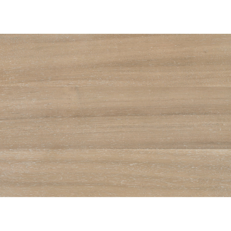 Table de salon en placage avec deux tiroirs et étagère ouverte avec tiroir de rangement en bois naturel et tablette inférieure