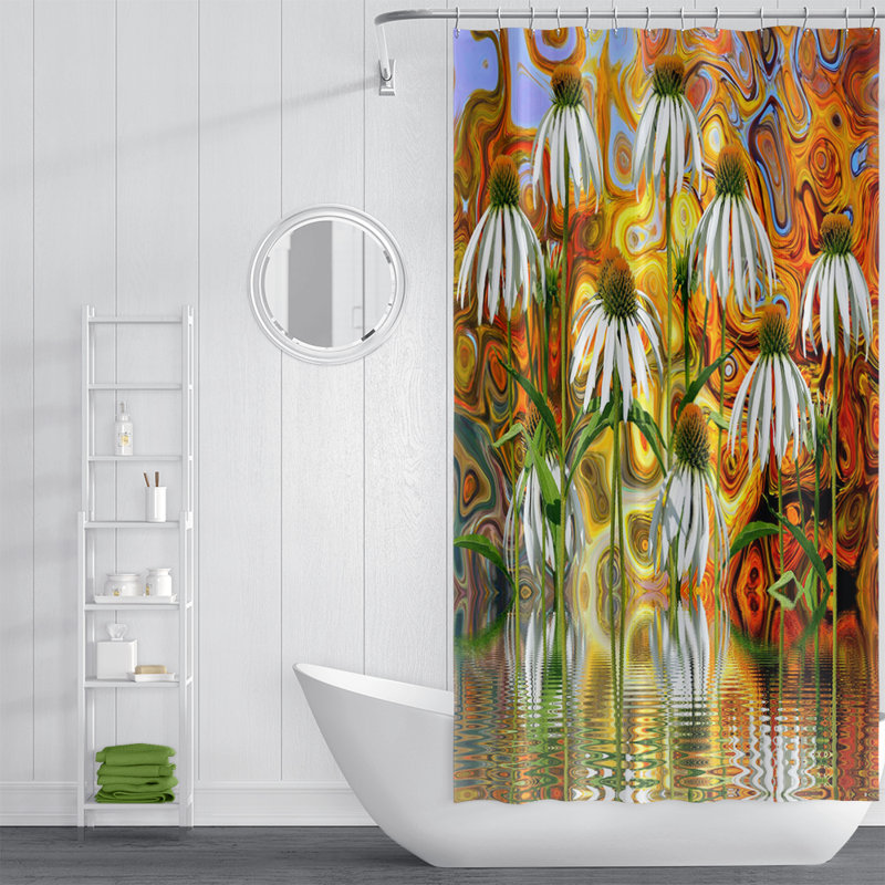 Rideau de douche simple, H 93 po x l 70 po