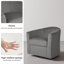 Upholstered Swivel Barrel Chair-1758226945