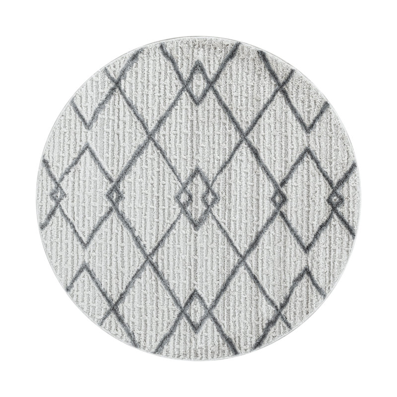 Allemans Geometric Area Rug, Round 200cm