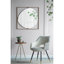 Miroir coquelicot 32 x 1 x 32 po en métal doré élégant, attrait de couloir avec cadre en métal, rehaussant le décor du bureau-2093207056