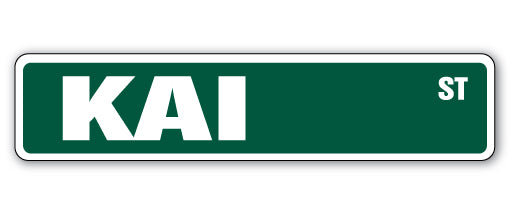 Plaque de rue Kai en plastique robuste 4 po x 18 po