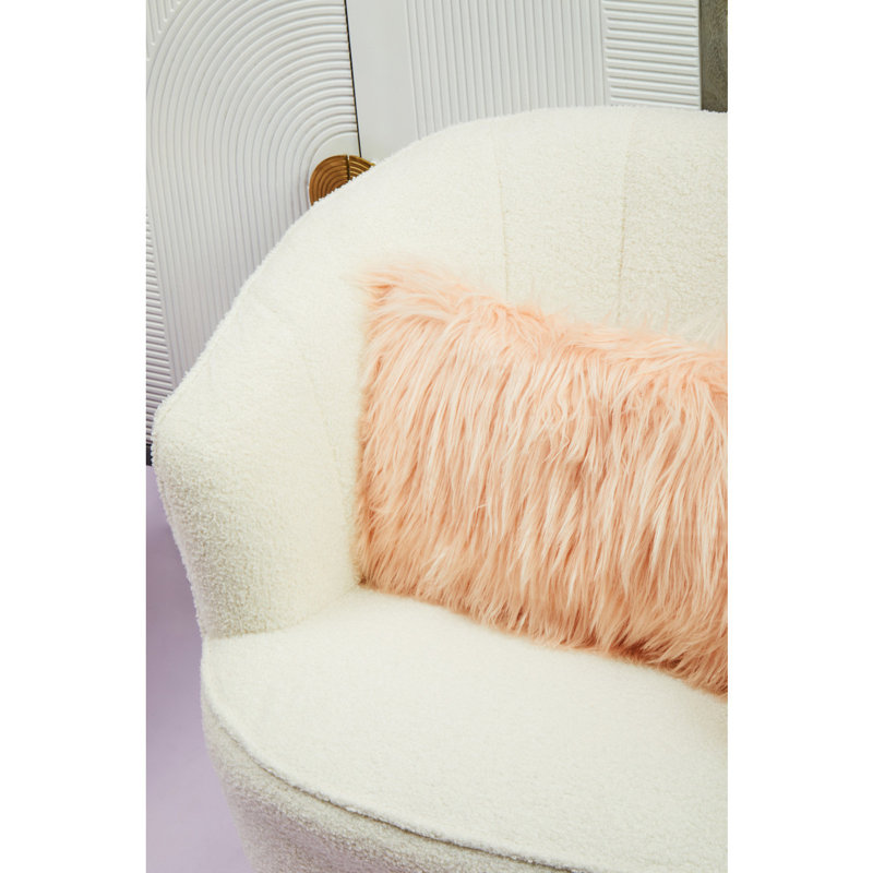 Adebare Rectangular Lumbar Cushion, Pink