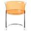 43 cm H Cantilever Chair in Orange