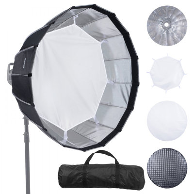 Parabole Softbox 33 po à dégagement rapide et pliable et portable