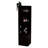Corner Bar Cabinet, Eight Bottle Cubbies, Double Door, Two Open Shelves-1641439529