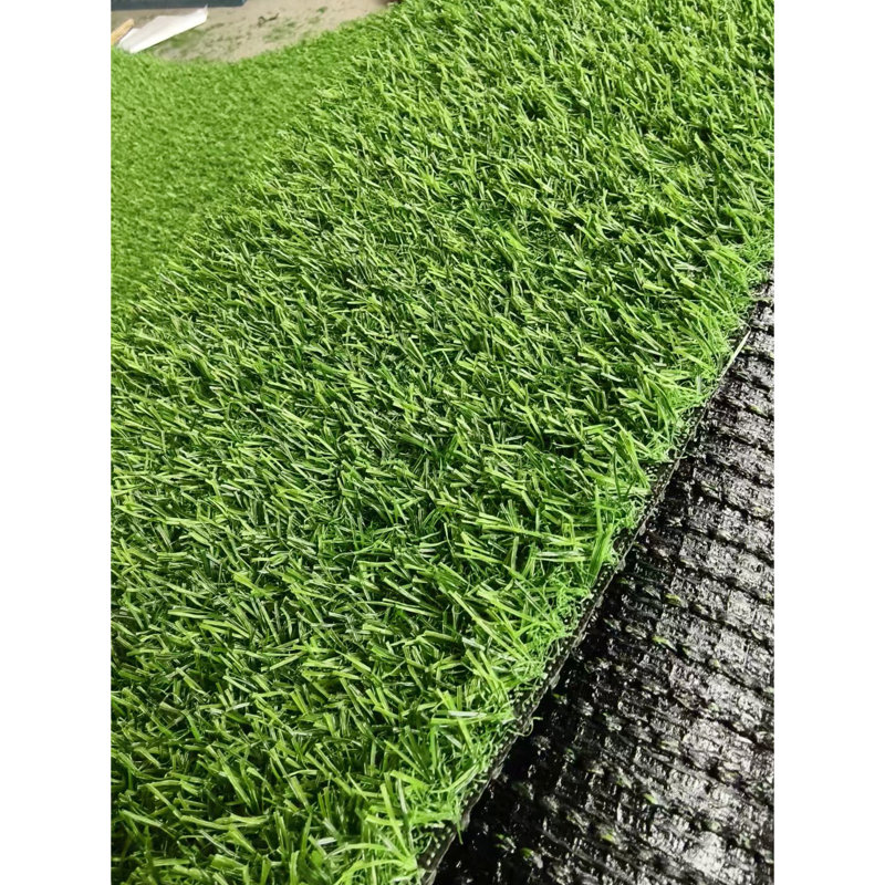 Tapis artificiel pour animaux de compagnie 3,28 pi * 32,8 pi, grand gazon extérieur avec trous de drainage, gazon de structure 3 pi 32 pi, utilisation de tapis pour chien professionnel sur la terrasse, rembourrage en polypropylène