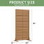 183cm H x 120cm Freestanding Steel Privacy Screen Fence Panels Metal Trellis Outdoor Divider for Patio, Balcony, Backyard, Pool, Indoor Room-937041979-937041975