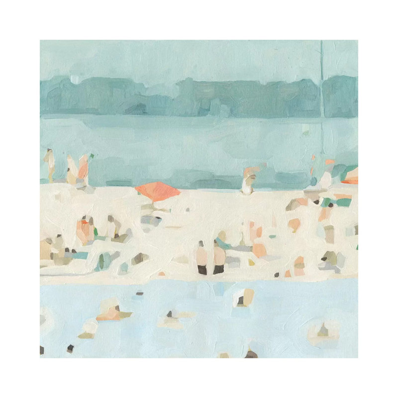 Sea Glass Sandbar II 1 Piece Wrapped Canvas Wall Art, 93.98 cm H x 93.98 cm W x 3.175 cm D