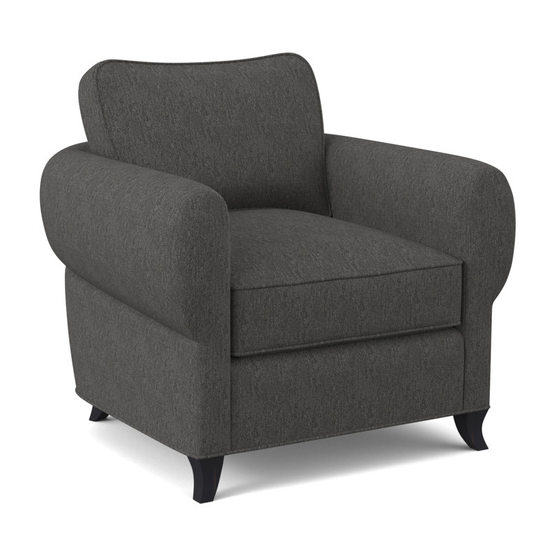 Cocoon Armchair, Vintage Ebony, Maya Cyan Polyester Blend