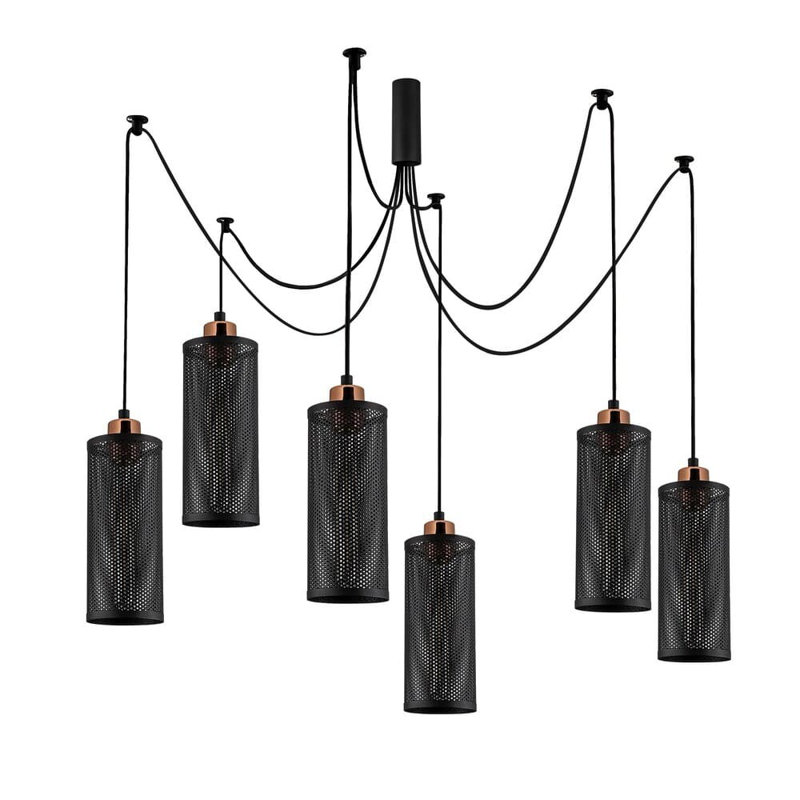 Driffield 6 - Light Black Unique/Statement Pendant