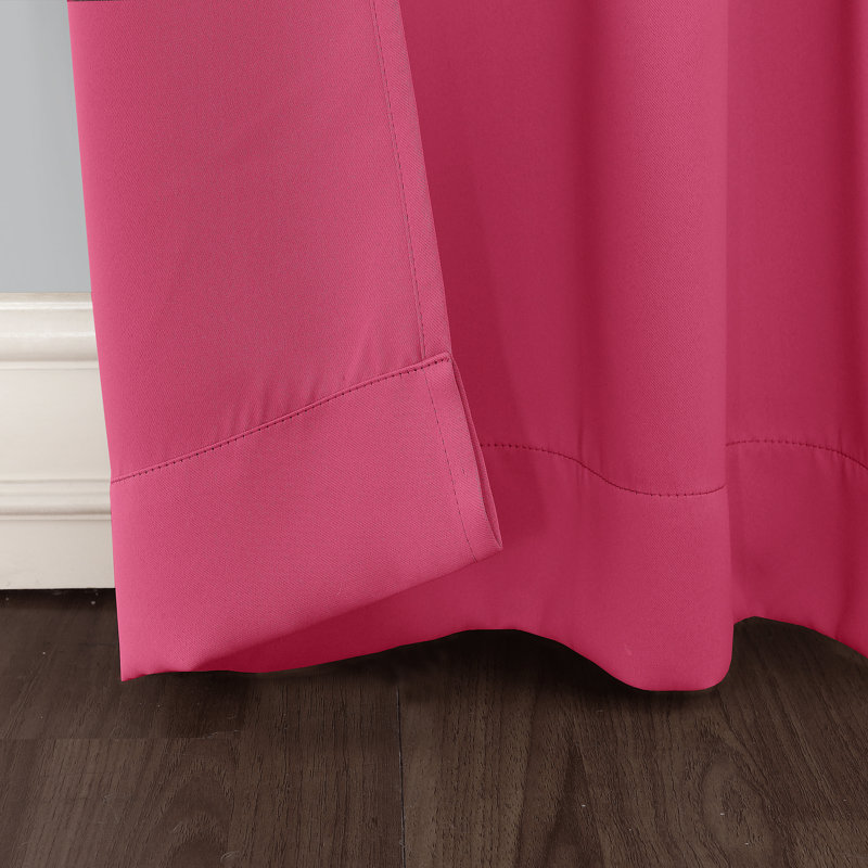 Panneau de rideau occultant avec œillets Burrier Wayfair Basics, L 40 po x L 84 po, Rose