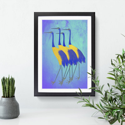 Golden Cranes - Picture Frame Painting