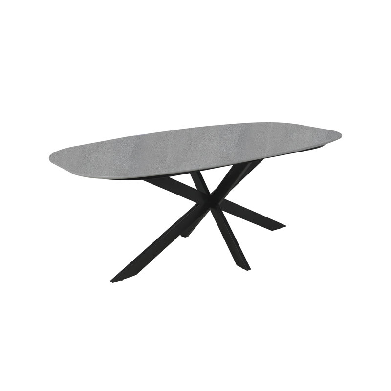 Ebensburg Oval Metal Base Dining Table