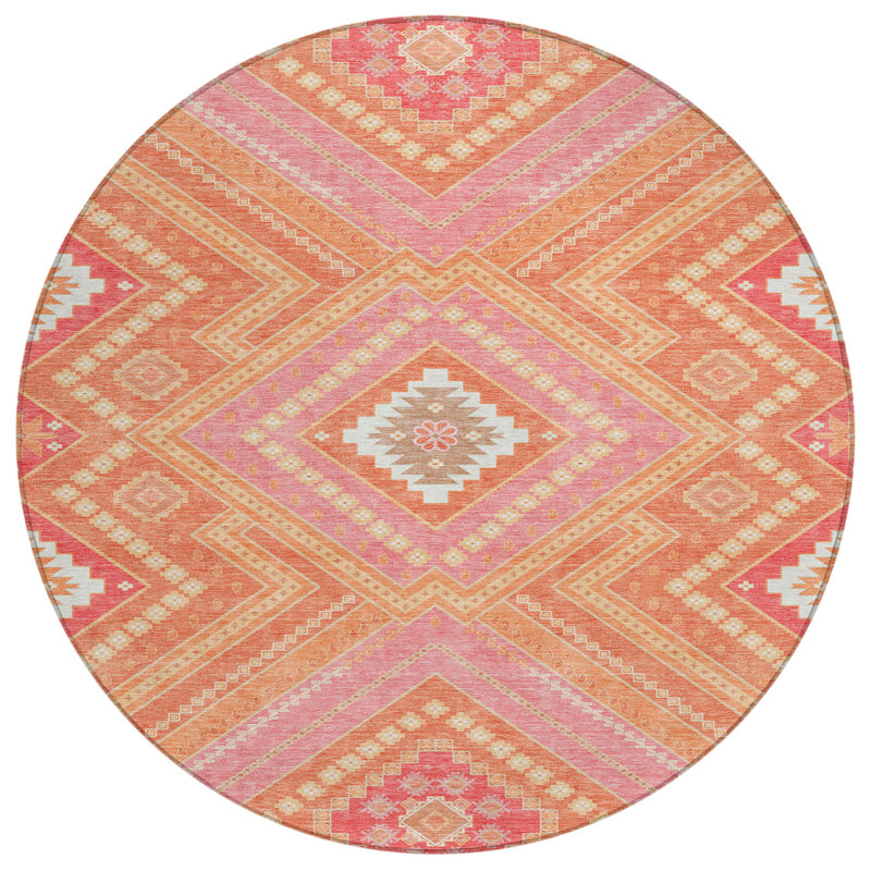 Tapis intérieur / extérieur Chayden Chantille ACN1010, Rond 8 pi