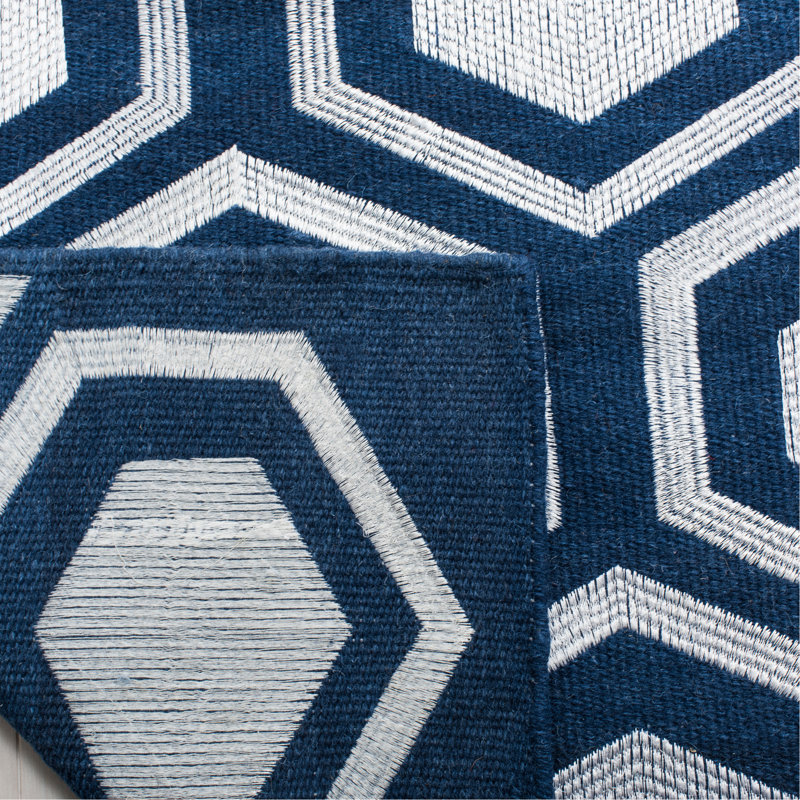 Lars Geometric Wool Hand Woven Area Rug, Rectangle 243 x 304cm