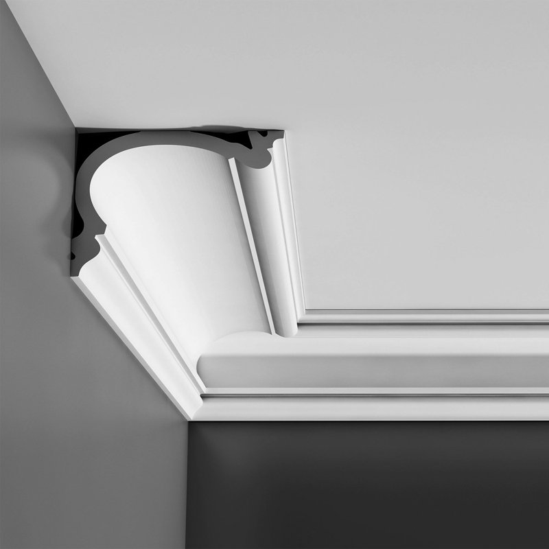 ORAC DECOR 7-1/2 in. x 5-1/2 in. x 78-3/4 in. Primed White Plain Polyurethane Crown Moulding (10-Pack)
