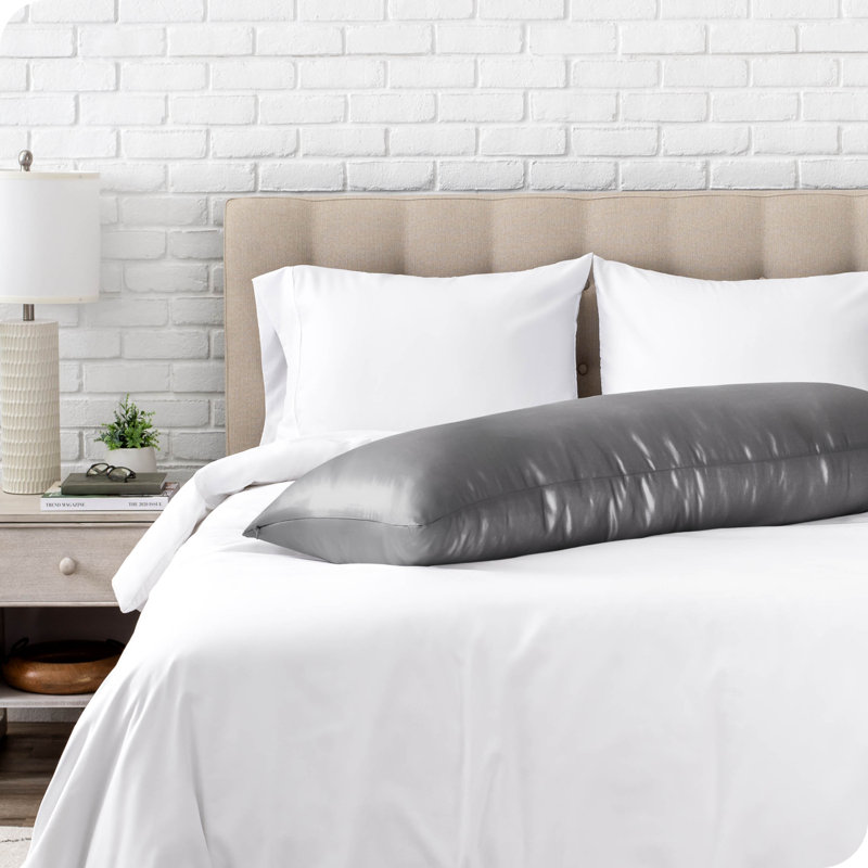 Grey Mulberry Silk Body Pillowcase with Zipper