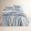 Sterling Stripe Linen Blue Duvet Cover-1708129630