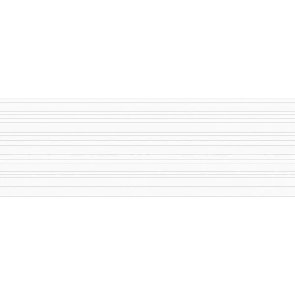 Shade Absolute Pure White 3-D Textured 16X48 Ceramic Tile