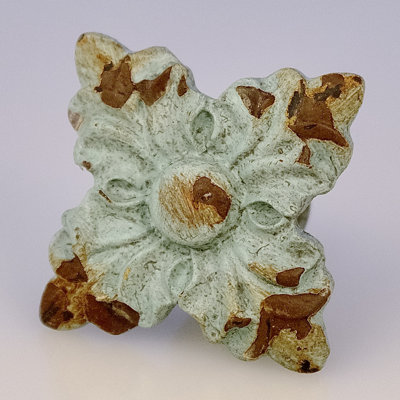 Florette Knob in Vintage Verdigris finish (SET OF 4)