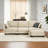 93-inch L-shaped sofa