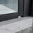 34 To 35-3/8 In. W X 72 In. H Bi-Fold Semi-Frameless Shower Doors In Matte Black With Clear Glass
