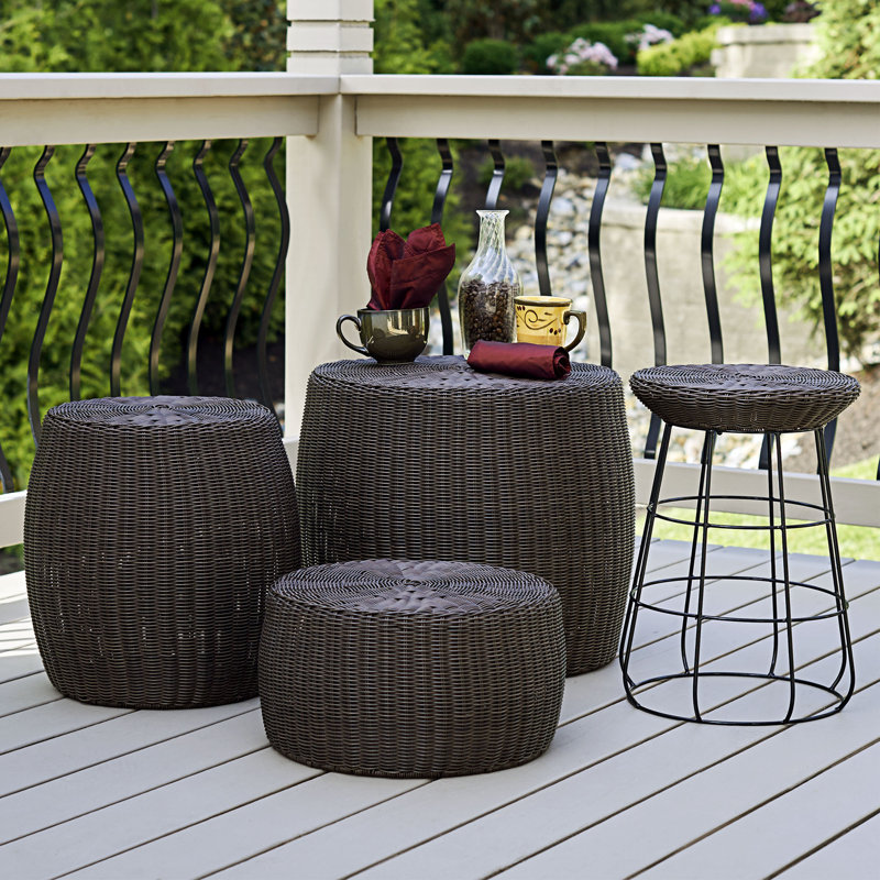 Table basse Shela, Marron foncé