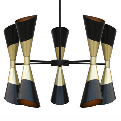 Lustre linéaire spoutnik 10 lumières Luecille
