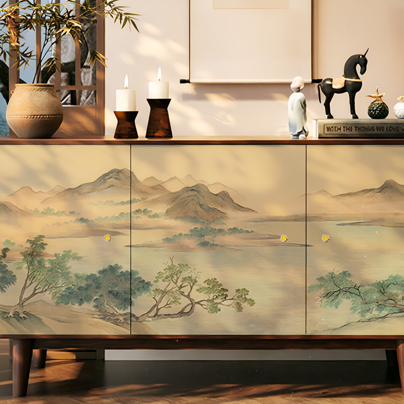 Simple art decorative sideboard cabinet