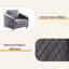 36" Velvet Modern Chic Accent Armchair