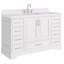 Meuble-lavabo simple 54,25 po avec plateau en quartz Abshire-94668881