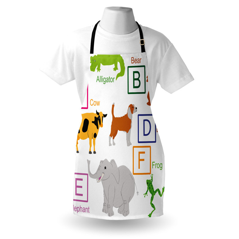 Multicolore, tablier East Urban Home Science, unisexe, animaux de zoo