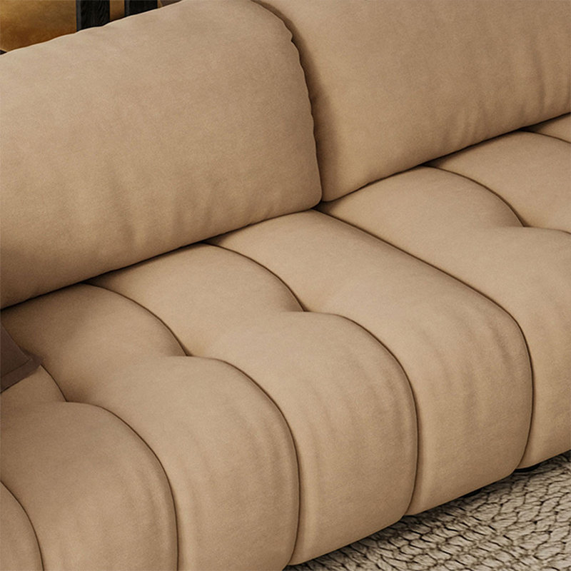 Coussin de canapé modulaire en polyester couleur thé laiteux, H 33,86 po x L 122,05 po x l 41,73 po
