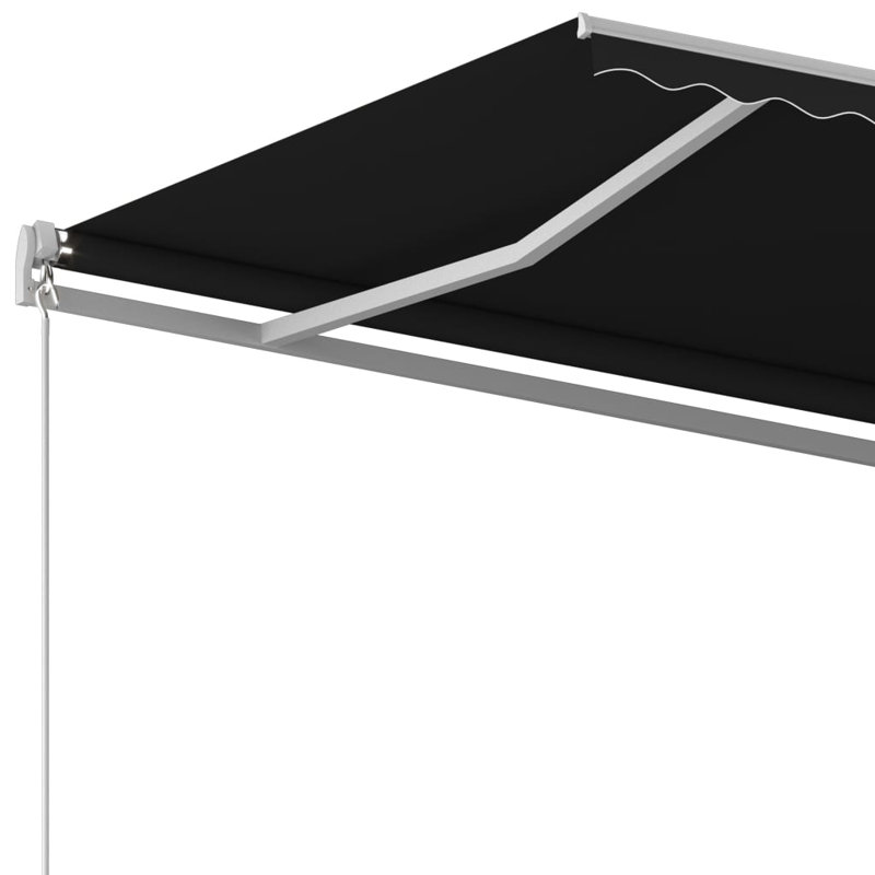 Auvent de patio rétractable en polyester l 160 po x P 120 po VidaXL