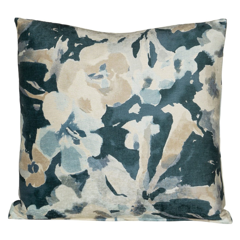 Floral Reversible Throw Pillow, 16" x 16"