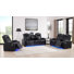 3 - Piece Power Reclining Breathable Leather Living Room Set With Blueooth Speeker And Wireless Charger