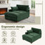 Bentura Oversized Upholstered Corduroy Chaise Lounge with Armrests & Throw Pillows-1622345035-1650880634
