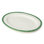Plateau ovale en relief 16 x 12 po Le Jardin - Plateau en grès à texture de rotin - parfait pour les rôtis de Pâques, les brunchs de printemps et les fêtes