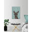 Brown Hippie Deer II - Wrapped Canvas Painting-34927243
