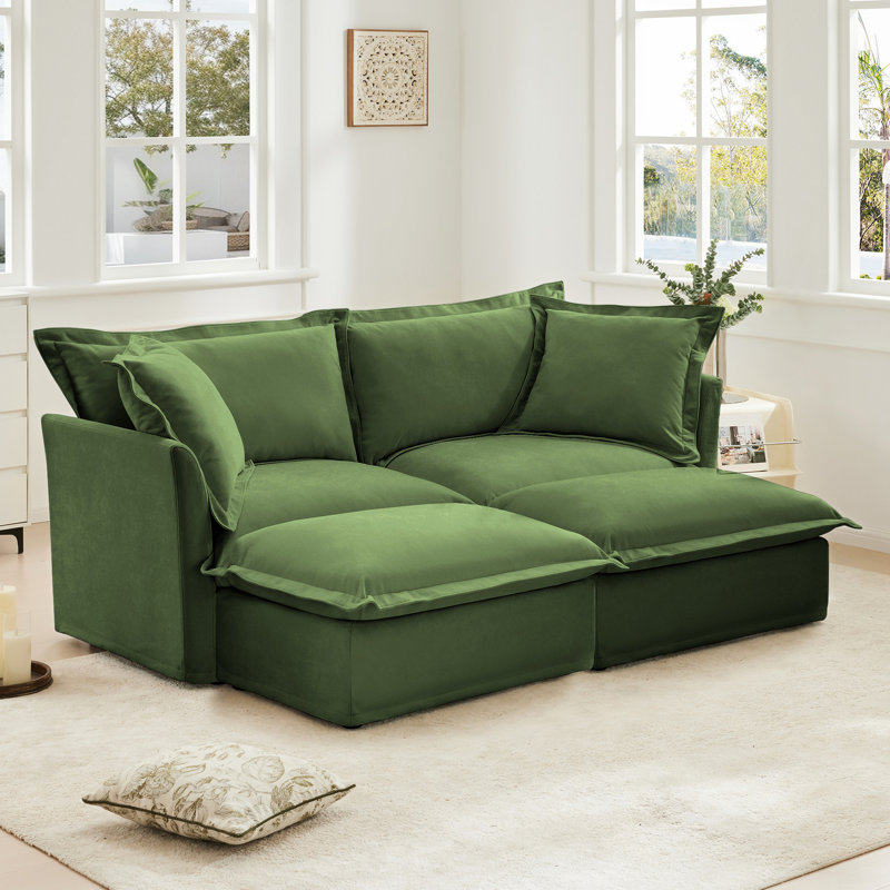 2 places avec repose-pieds, chenille pour lit de salon confortable