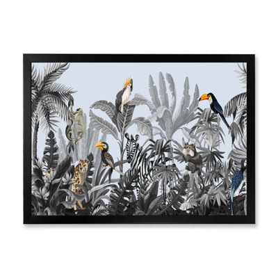 Chinoiserie avec oiseaux et pivoines - peinture sur toile