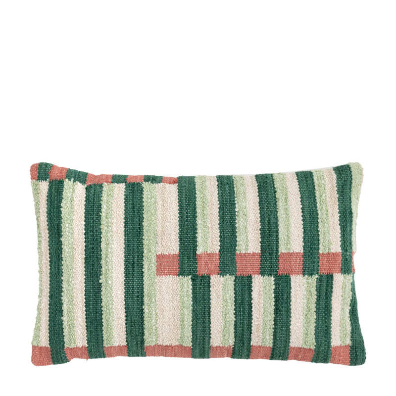 Mala Striped Woven Throw Cushion