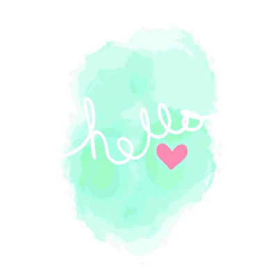 " Cotton Candy Hello "